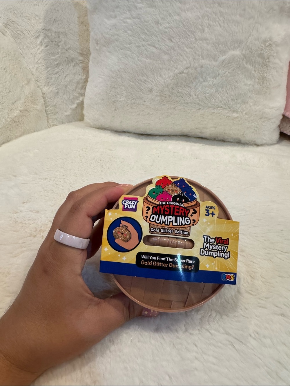 Mystery Dumpling Gold Glitter Edition Surprise Toy - Pink